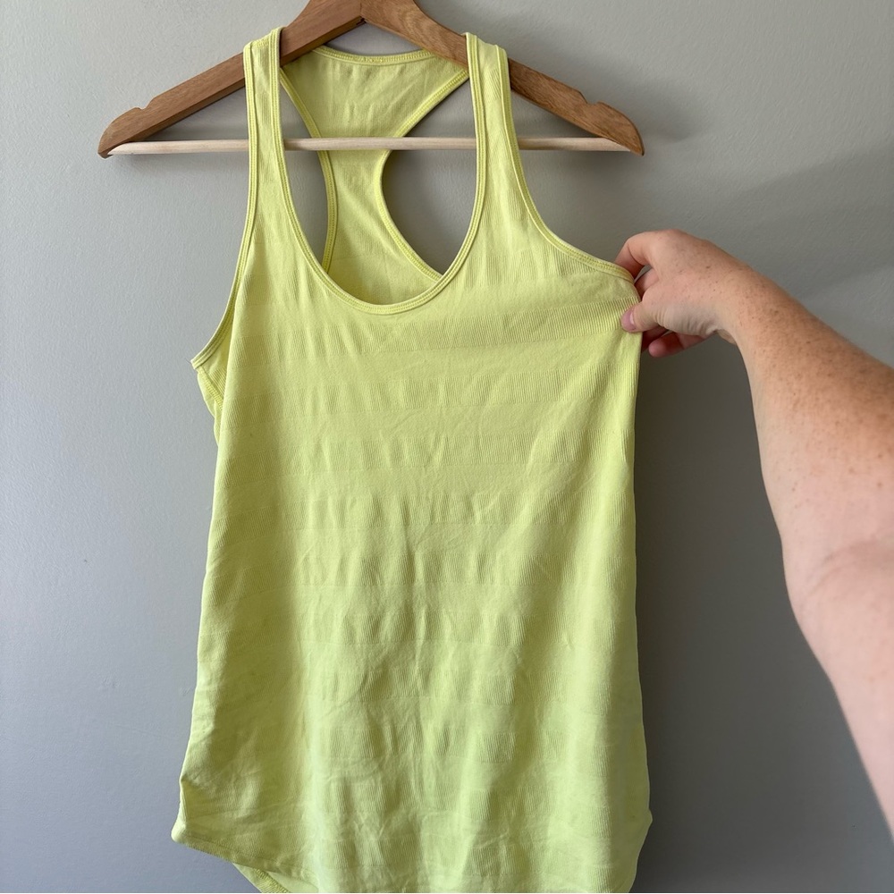 Lululemon Athletica RacerBack Yellow Tank Top